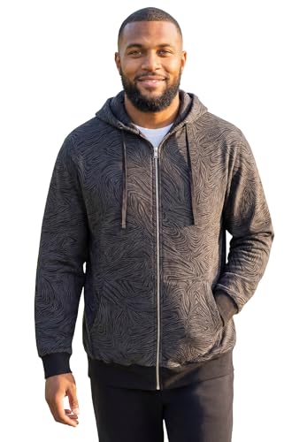 Image of KingSize Men's Big & Tall Fleece Zip-front Hoodie Jacket
