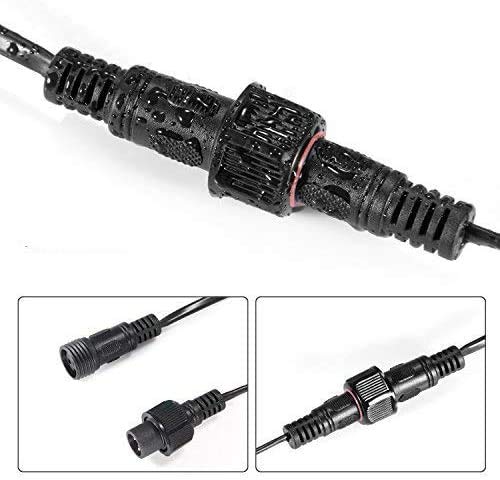 OxyLED 3M/9.8Ft Waterproof Extension Cable for G40 Bulb String Lights Black