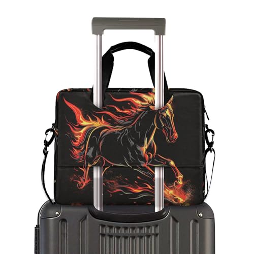 Maletín para laptop ALAZA Running Horse Flame 13-15.6 pulg miniatura 3