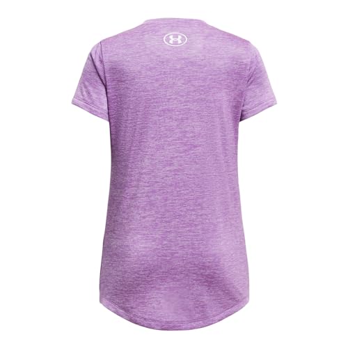 Under Armour Girls' Tech Twist Arch Big Logo Short-Sleeve Crew Neck T-Shirt2
