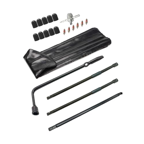 Dr.Roc Spare Tire Wheel Lug Wrench Kit Compatible with Chevrolet Colorado 2004-2012 GMC Canyon 2004-2012 Humma H3 2006-2010 Spare Tire Tool