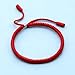 LAMIBEE Original Tibetan Bracelet Black Red and Multicolor Buddhism Handmade Knot Lucky Rope Bracelet Friendship and Couple Bracelet (Red Protection)