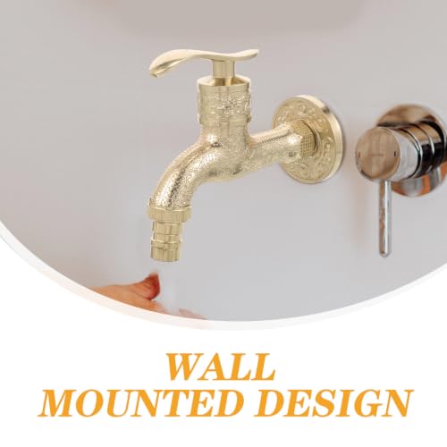 Grifo de pared antiguo para solucionar salpicaduras en cocinas con diseño retro 8