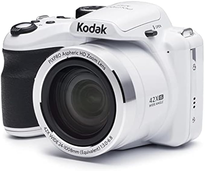 KODAK PIXPRO Astro Zoom AZ421-WH 16MP Digital Camera with 42X Optical Zoom and 3" LCD Screen (White)