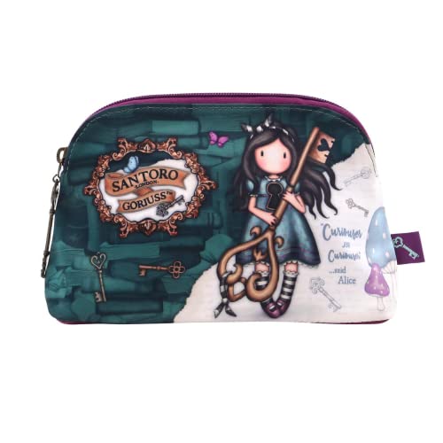 Safta 1077Gj04, Gorjuss-Beauty Case Medio Curiosity Unisex-Bambini E Ragazzi, Multicolore, M