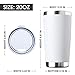 EcoMozz 20oz Tumbler Bulk Stainless Steel Vacuum Insulated Tumblers with Lid Double Wall Travel Mug, Durable Powder Coated Coffee Cup, Suitable for Ice Drinks and Hot Beverage (White 12pack)