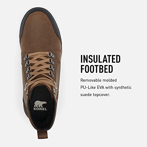 Sorel Men's Snow Boot, Brown Tobacco, 9 Review | Image 4