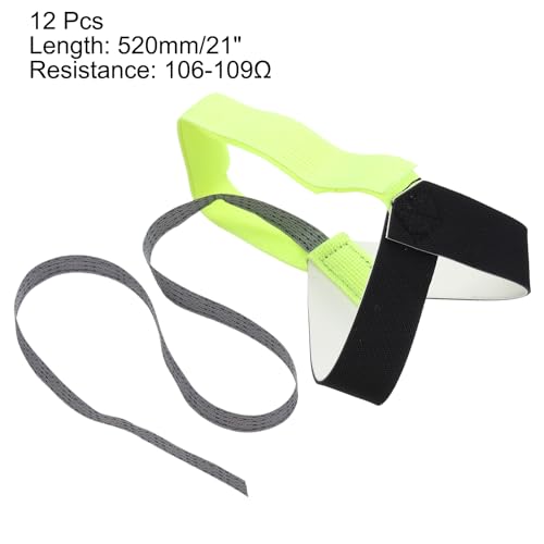 Image of MECCANIXITY 12pcs ESD Anti Static Foot Heel Straps Anti Static Wrist Strap Band Adjustable for Grounding Protecting Electronics Against Electric Shock