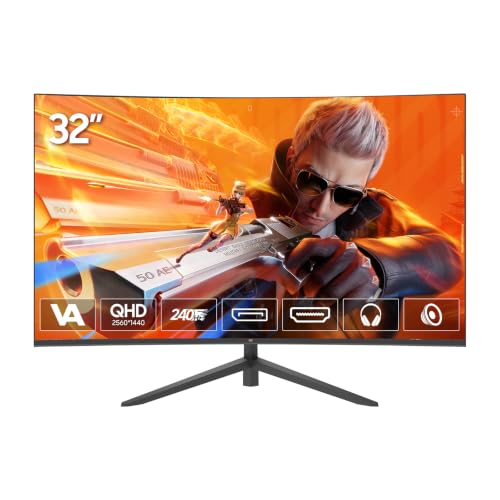 npc 【Amazon.co.jp限定】「MZ320K-V」32インチ 曲面ゲーミングモニター 1500R QHD 2560x1440 240Hz VAパネル 1ms(GTG) HDR対応 FreeSync/G-Sync互換 RGBライト スピーカー内蔵 VESA 100×100 PS5対応 (B0GCM3PTHZ) Amazon価格推移・価格追跡
