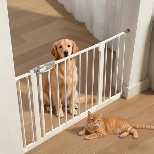 Recopilación de Walmart Escaleras los más recomendados. 47 Habitdesign Puerta De Seguridad para Bebés y Perro Blanco Reja para Mascotas Sin Perforaciones Barandal para Escaleras para Gato Ancho Expandible 83-123 CM,Fácil De Montar...