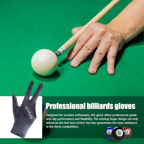 de dedo para treino de piscina, esportivas Cue,antiderrapantes para piscina e bilhar | Cue Action Gl