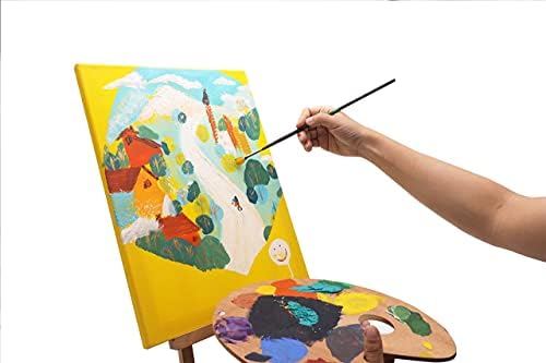 Artme Pre-Stretched Canvas 8pcs 24x30, 30x40, 40x50, 50x60 Assorted Artist Framed Canvas/ 280GSM/100% Cotton/Blank/Triple Primed/Acid Free/Medium Grain/ 1.7cm - Acrylic/Oil