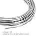 Patikil 99.99% High Purity Zinc Wire, 14 Gauge 2mm Soft Beading Wire for Lab Scientific Experiment (16.4Ft/Roll)