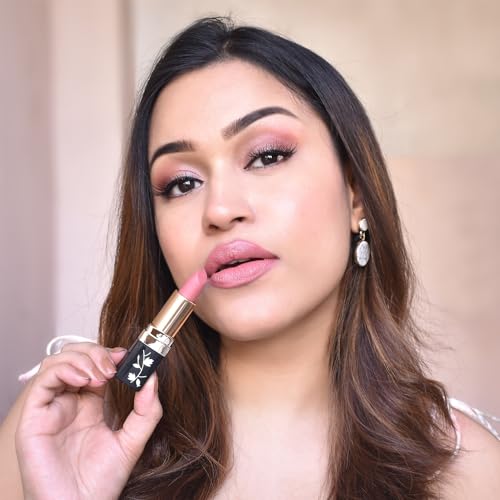Image of Iba Pure Lips Long Stay Matte Lipstick Limited Edition for Women L01 Pink Pillow, 4g | Creamy Matte Finish & Smooth Texture | Long-Lasting | Hydrated Lips | Enriched with Vitamin E & Shea Butter | Intense Colour & Highly Pigmented | Lip Makeup