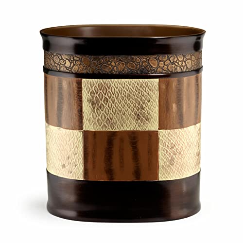Zahari Home Zambia Stylish Waste Basket Modern Classic Luxury Decor Animal Print Western Design Trash Can #TOP14