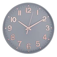 CHYLIN Wandklok, stranddecoratie, 30,5 cm, zeeklokken voor woonkamer, stille niet-tikkende wandklokken, werkt op batterijen, decoratief voor keuken, slaapkamer, badkamer, huis (blauw