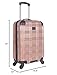 Ben Sherman Nottingham Lightweight Hardside 4-Wheel Spinner Travel Luggage, Rose Gold, 20-Inch Carry On