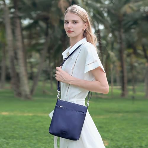 Image of befen Genuine Leather Crossbody Purses for Women Travel Cross Body Bags Lightweight with Adjustable Shoulder Strap