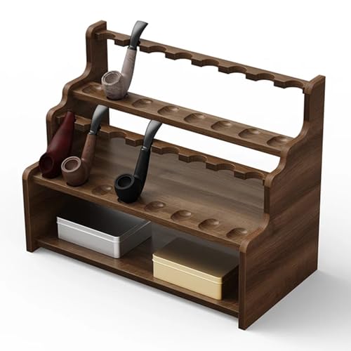 Support pour pipes en bois massif pour ranger sans rayer