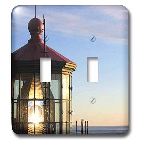 Phare Haceta 3dRose double interrupteur à bascule pour plaque de deco mural