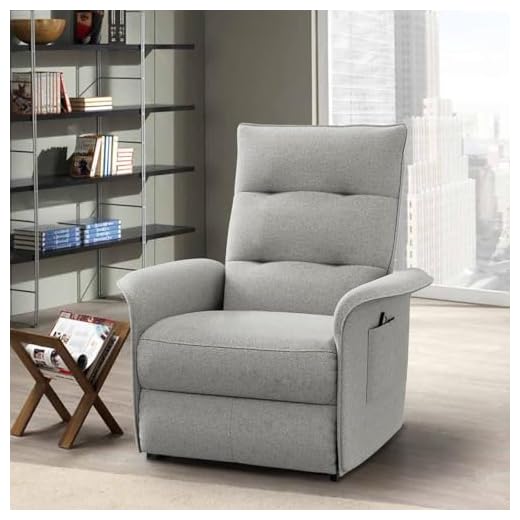 Ordeluxe Fauteuil Relax électrique avec Dossier inclinable, capacité 150 kg - Confort élégant pour la Maison et Le Bureau