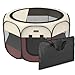 Hepeng Portable Foldable Pet Playpen Kennel+Carrying Case,in/Outdoor use | Waterproof | Removable Shade Cover | Dogs/Cats/Rabbit | Puppy Playpen