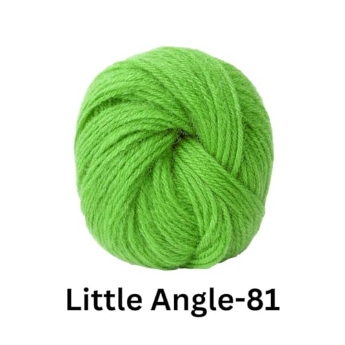 Image of VCR 4 Ply Light Green Little Angle Yarn, 25 Grams, 92 Meters Length, 100% Acrylic Soft Baby Knitting Yarn for Crochet, Newborn Sweaters, Soft Baby Socks, Mittens and Leggings, Pack of 1
