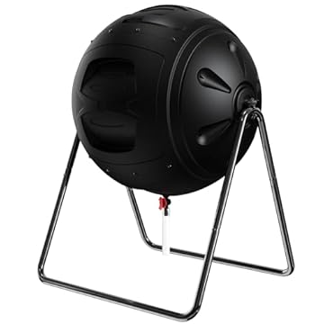 kitchen composter bin with drain plug