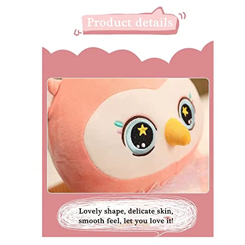 Image of Tickles Ellie Owl Super Soft Stuffed Plush Animal Toy for Kids Boys Girls Birthday Gift (Color: Pink; Size: 30 cm)