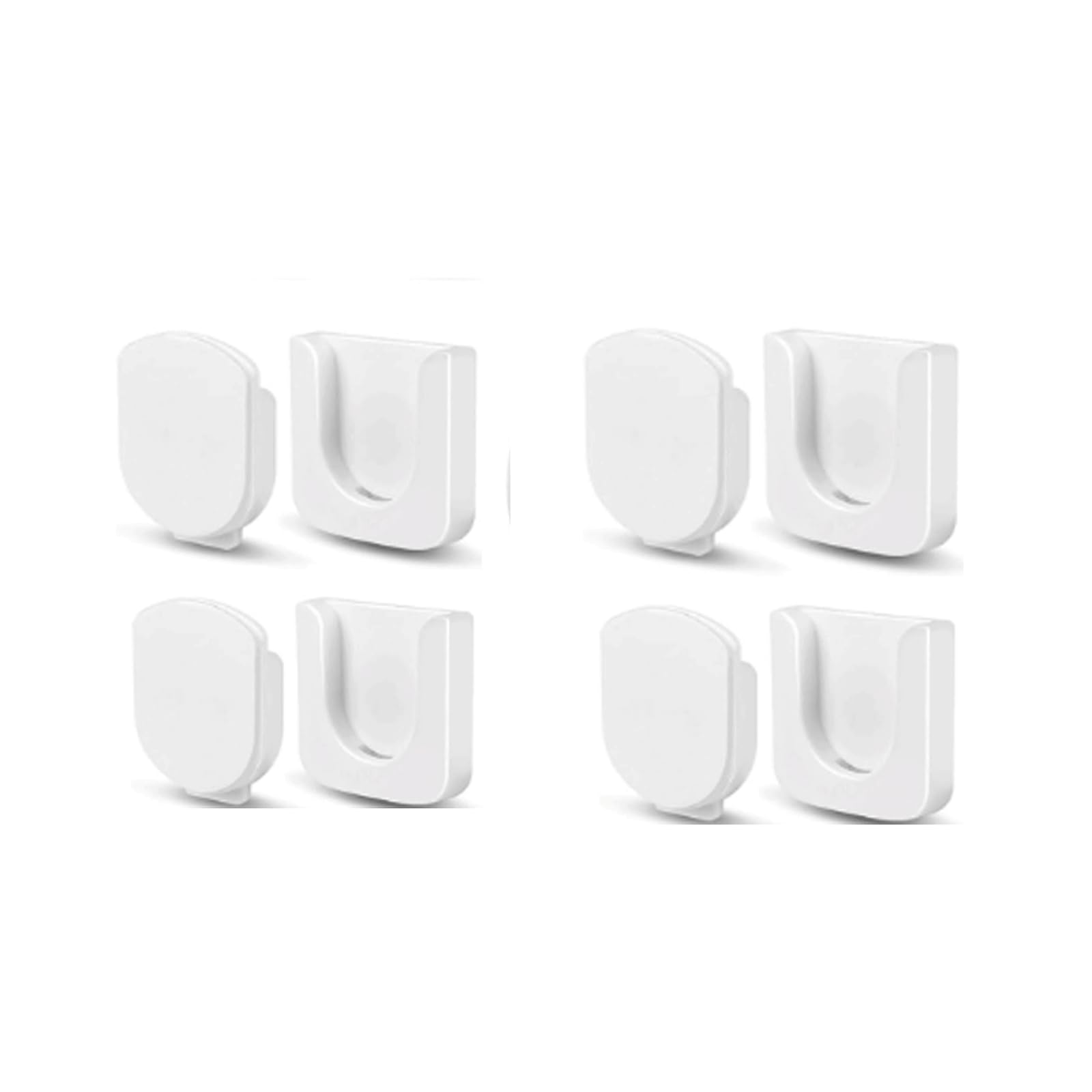 【Bookwarm】磁気リモコンホルダー 4個入 リモコンスタンド 壁掛け マグネット リモコンラック 収納 革新的なスロットデザイン 穴開け不要 ナノテープ強力粘着 プロジェクター エアコン TV 等各種リモコンに対応 粘着テープ付き 強力粘着 スッキリ収納 収納 家庭 オフィス ホテル 学校に最適、 (白)