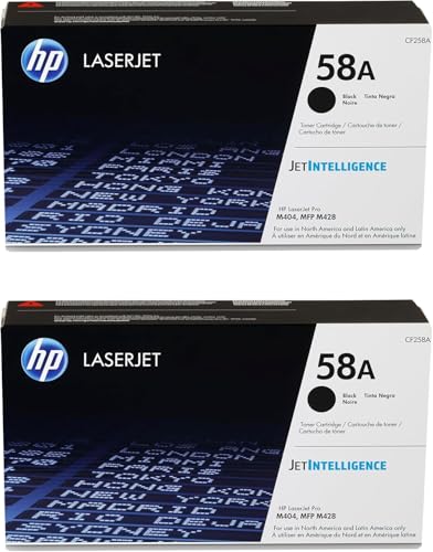 Image of HP 58A (CF258A) Original Cartridge Black Toner 2-Pack for M404 /M406 /M428
