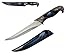 Black Collector's Hunting Knife with Eagle Scabbard and Handle, over 13"