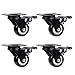 AMIGOB 4 Roulettes Pivotantes 50mm Roulettes pour Meubles Roues en Transport Roulettes, 50 kg par roulette