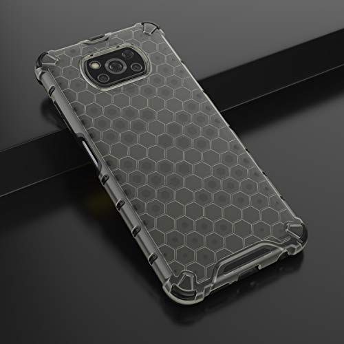 Image of Glasgow | for Poco X3 Honeycomb Pattern Back Case Cover for Poco X3 - Black
