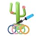 Produktbild PRETYZOOM PVC Toss Ring Wurf-Spiel mit Ringen Spielzeug Garten Sport Ringwurfspiel Kinder Erwachsene Strand Baden Pool Sommer Schwimm Wasser Spiel (Kaktus Muster)