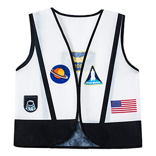 Tigerdoe 8 Astronaut Vests & 8 Astronaut Helmets - Outer Space Party - Nasa Party Favors - Kids Dress Up White #TOP3