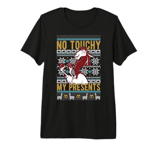 Kuzco No Touchy T-shirt de Noël Disney idéal pour les fêtes en famille au coin du feu