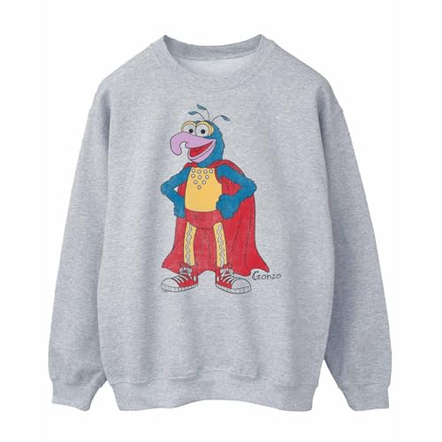 Muppets Disney Men's The Classic Gonzo Sweatshirt X-Large Heather Grey