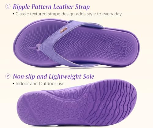 Image of KuaiLu Women's Orthotic Arch Support Flip Flop Sandals