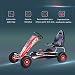 HOMCOM Kart Pedales Niños Coche de Pedales Deportivo con Asiento Ajustable Embrague...
