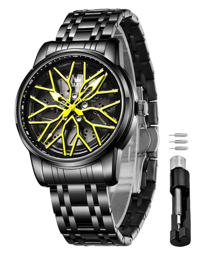 Image of OLEVS Watches for Men Luxury Dress Wirst Watch 42MM Large Dial Stainless Steel Waterproof Luminous Watch Gift