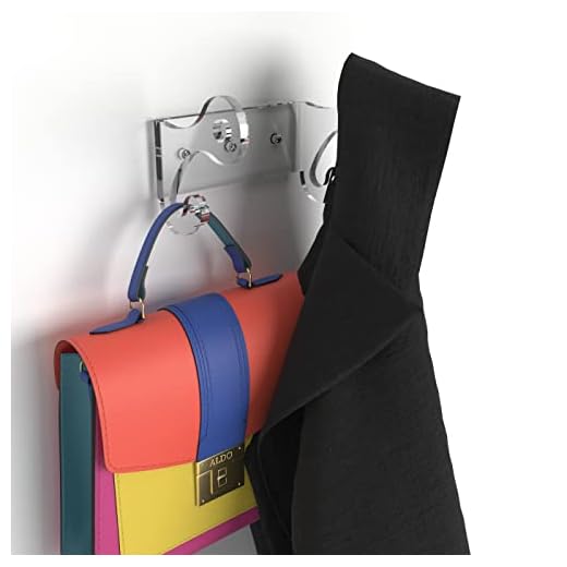 Vray Designs LLC 6mm Acrylic Wall Hooks - Ideal for Coat Rack, Cap Holder and Towel Hook - Heavy Duty, and Stylish Coat Hook - Perfect for Bathroom, Cabinet, and Kitchen (2 Hooks)