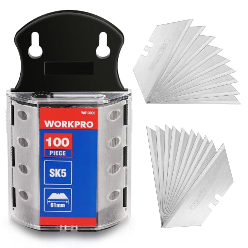 WORKPRO Utility Knife Blades, 100-Pack SK...