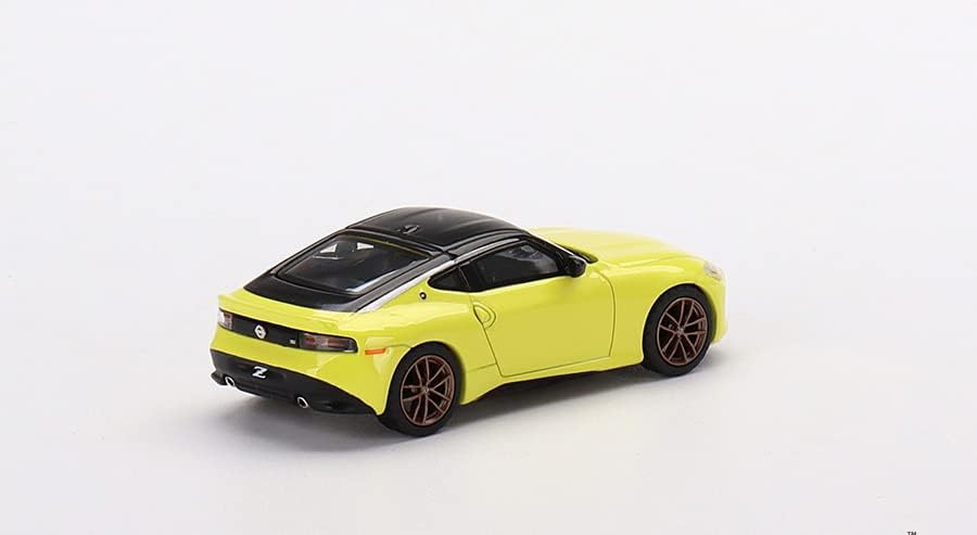 Miniatura 3 de True Scale - Modelo de automóvil en miniatura compatible con Nissan Z Proto Spec 2023 Ikazuchi Yellow Limited Edition 164 Diecast Model Car MGT00415