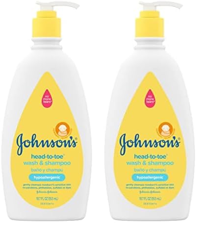 Johnson's Baby Head-To-Toe Gentle Baby Body Wash & Shampoo, Tear-...