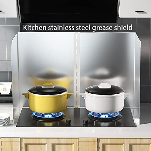 Protector antisalpicaduras de aceite en acero inoxidable plegable para cocina 3