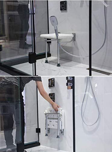 Chaise de douche pliante haut de gamme et tabouret de bain
