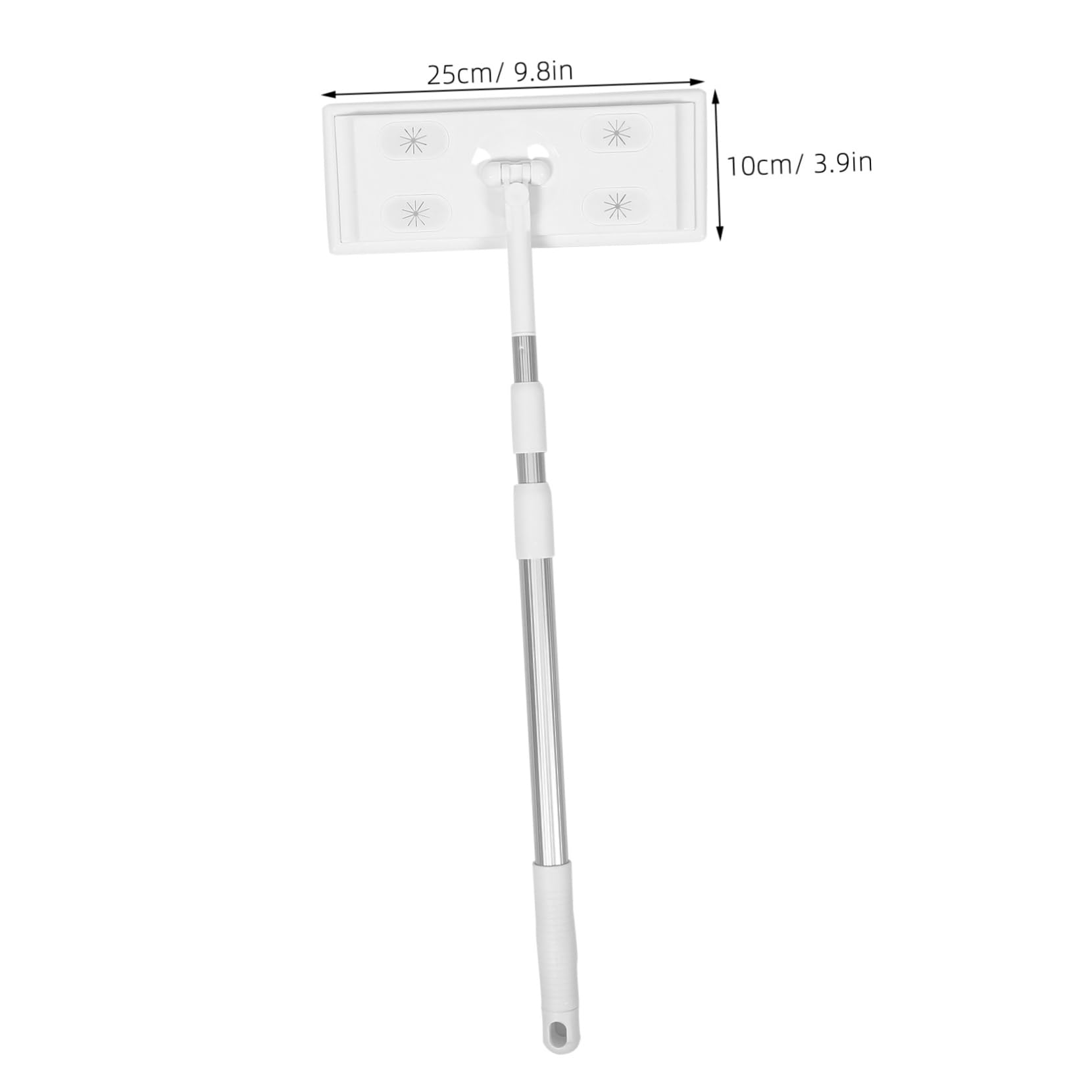 Yardwe Mopa Estática Extensible Mango Telescópico de 3 Secciones para Limpiar Suelos de Madera y Baldosas, Microfibra y Aleación de Aluminio, Adecuado para Uso Doméstico