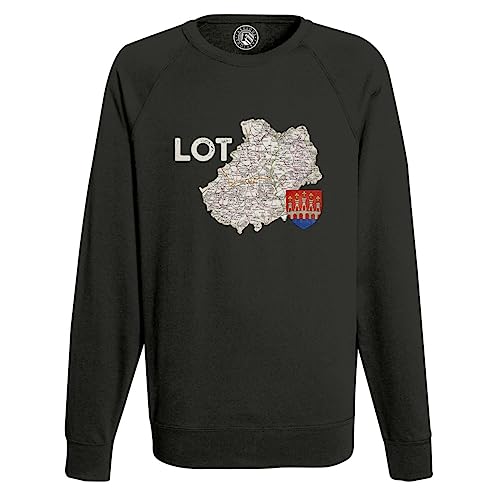 Sweat Homme Carte Ancienne Lot 46 Cahors Occitanie - Mode Vintage et Durable