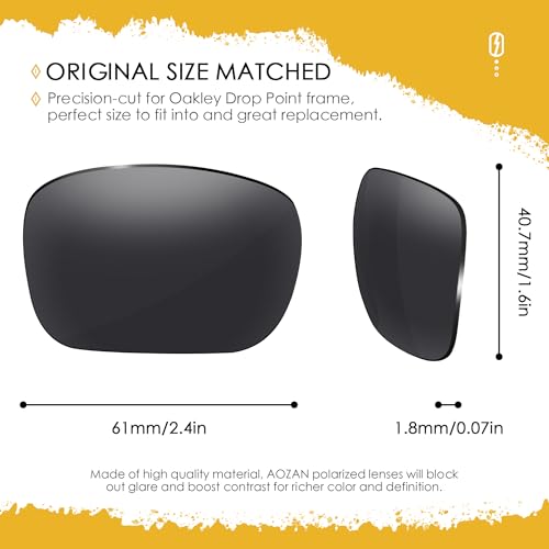 Image of ANSI Z87.1 Replacement Lenses For Oakley Drop Point OO9367 Sunglasses